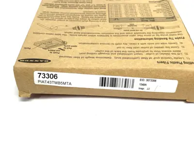 New | in-Stock Banner Engineering Angled Plastic Fiber Unit, Opposed Mode, SteelSkin 73306 Sensors Michigan US | Maverick Industrial Sales #1424697