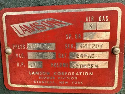 Used LAMSON E4-AD HVAC Parts and Equipment | Surplus Asset Holdings #1204114