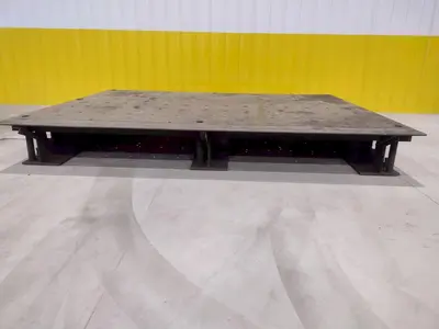 92" X 120" HEAVY DUTY STEEL SURFACE PLATE LAYOUT TABLE: STOCK #19730