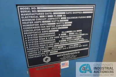 USED ENVIROTRONICS SH27C