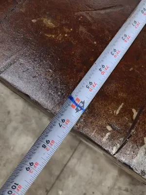 97" X 241" STEEL LAYOUT TABLE WITH 3" PLATE TOP: STOCK 11833