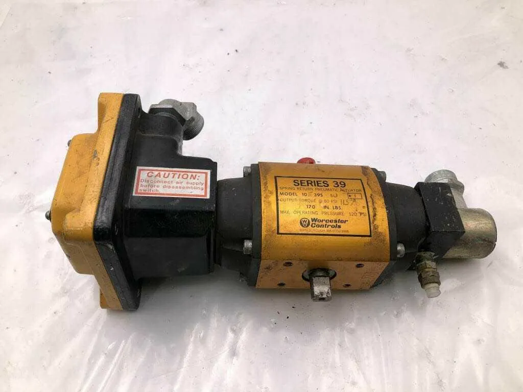 Worcester Controls 10 39S Spring Return Pneumatic Actuator w/ Switch 120PSI