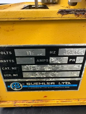 Used BUEHLER 11-1180-160 Saws (Misc) South Carolina US | ESS Industrial Equipment Sales #1704300