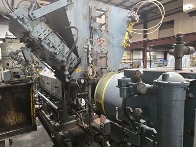 12" Single Screw Crown/CDL Dump Extruder, Model RPU2E400, 10:1 L/D Ratio