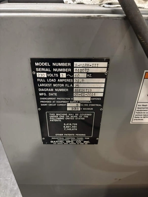 2014 MARVEL SERIES 8 MARK III Band Saws, Vertical | Norcal Machinery (12)