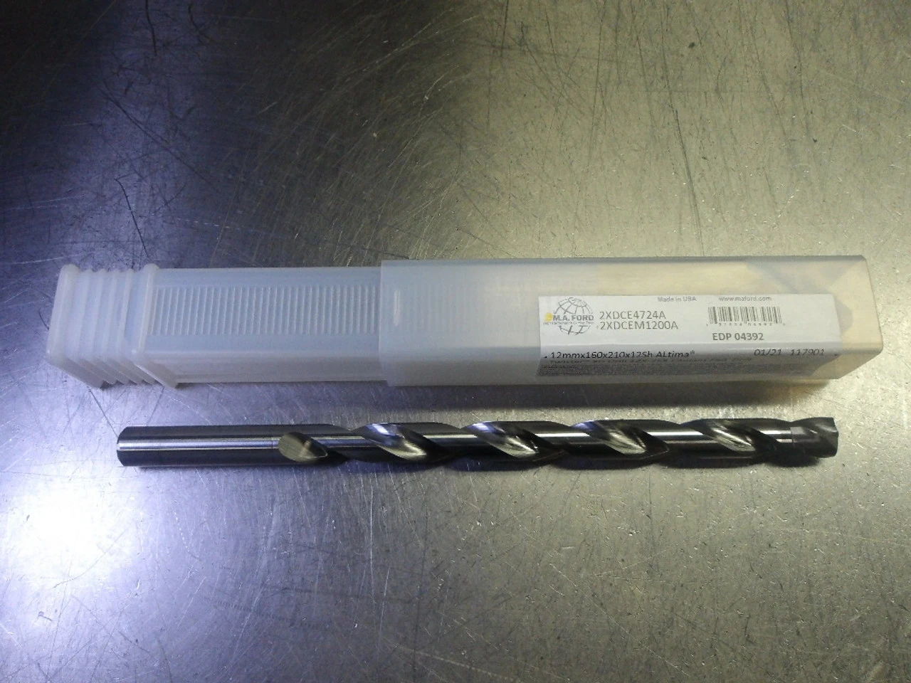 M.A. Ford 12mm Coolant Thru Carbide Drill 12mm Shank 2XDCE4724A (LOC2733A)