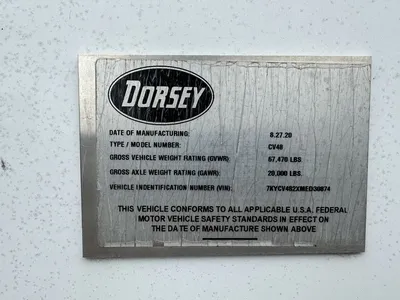 Used 2021 DORSEY CV48 Box Trailers Minnesota US | Carco Truck & Equipment #1514325