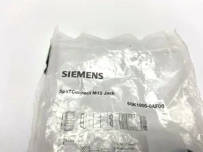 NEW SIEMENS SPLITCONNECT M12 JACK CONNECTOR