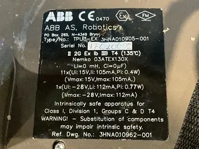 Used ABB TPU3EX 3HNA010905001 Robot Parts Ohio US | HGR 24 #1300064