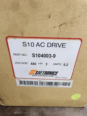 New | in-Stock SAFTRONICS S104003-9 Variable Speed Drives Michigan US | Midwest Press and Automation #1334563