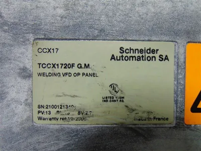 Schneider / Telemecanique TCCX1720F GM C1600 Welding VFD Operator Panel For Parts