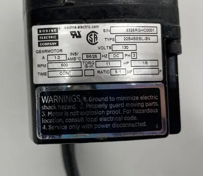 Bodine 22B4BEBL-3N Gearmotors | Fram Fram LLC (8)