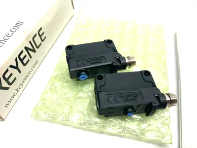 New | in-Stock KEYENCE Square Transmissive Thrubeam Sensor Set, M8 Connector Type Photoelectric Sensors Michigan US | Maverick Industrial Sales #1397620