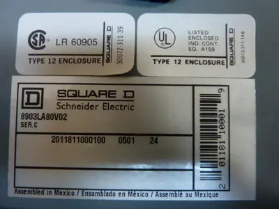 USED SQUARE D 8903LA80V02