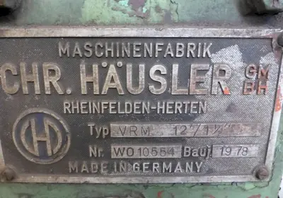 USED 1978 HAEUSLER VRM 12/3
