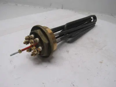 Brass 2-1/2" NPT Threaded Screw Plug Liquid Immersion Heater 240/400V 9000W