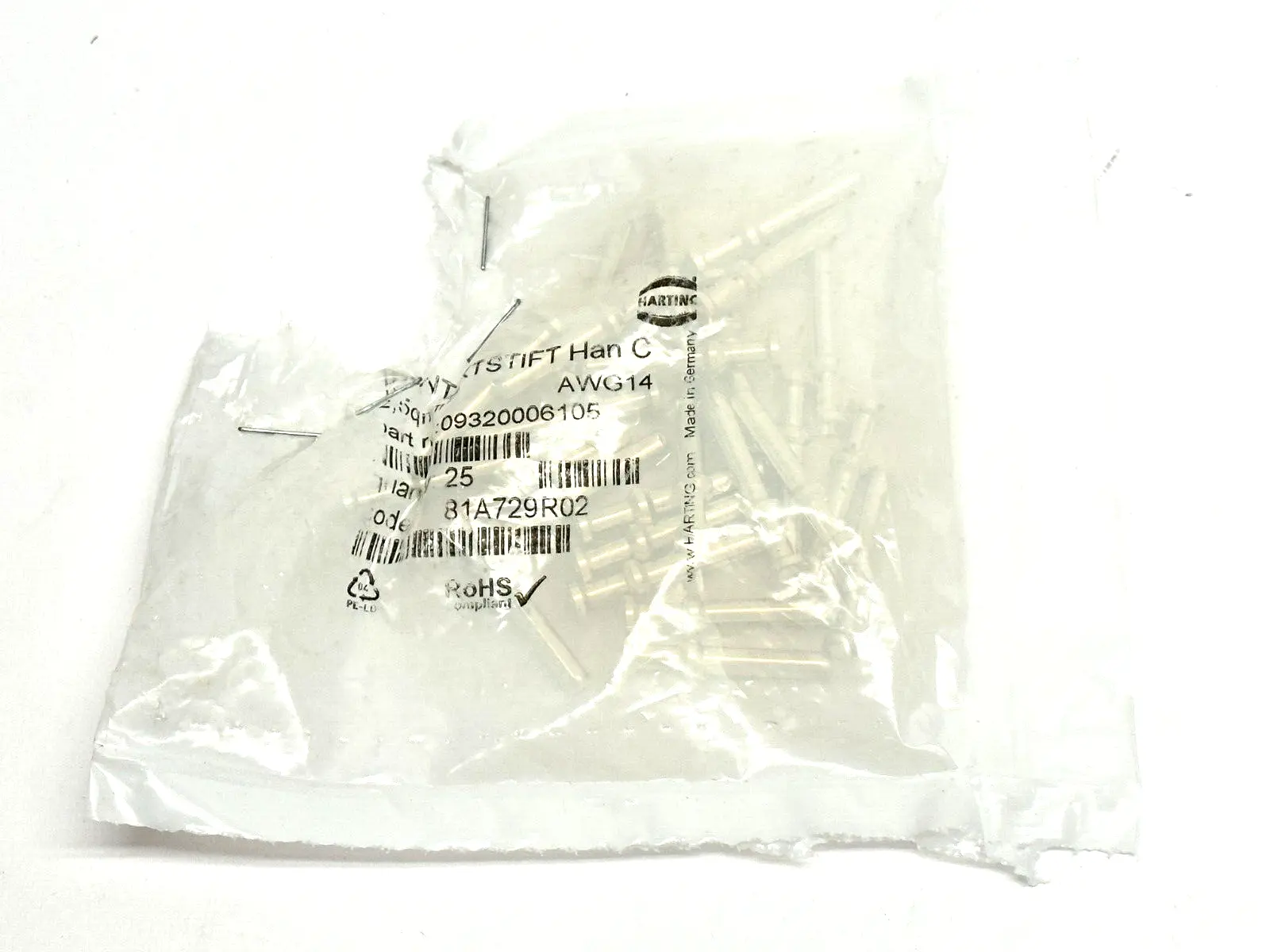 New | in-Stock HARTING 09 32 000 6105 Connector Accessories Michigan US | Maverick Industrial Sales #1489935