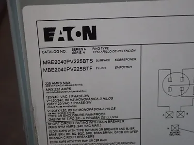 USED EATON MBE2040PV225BTS