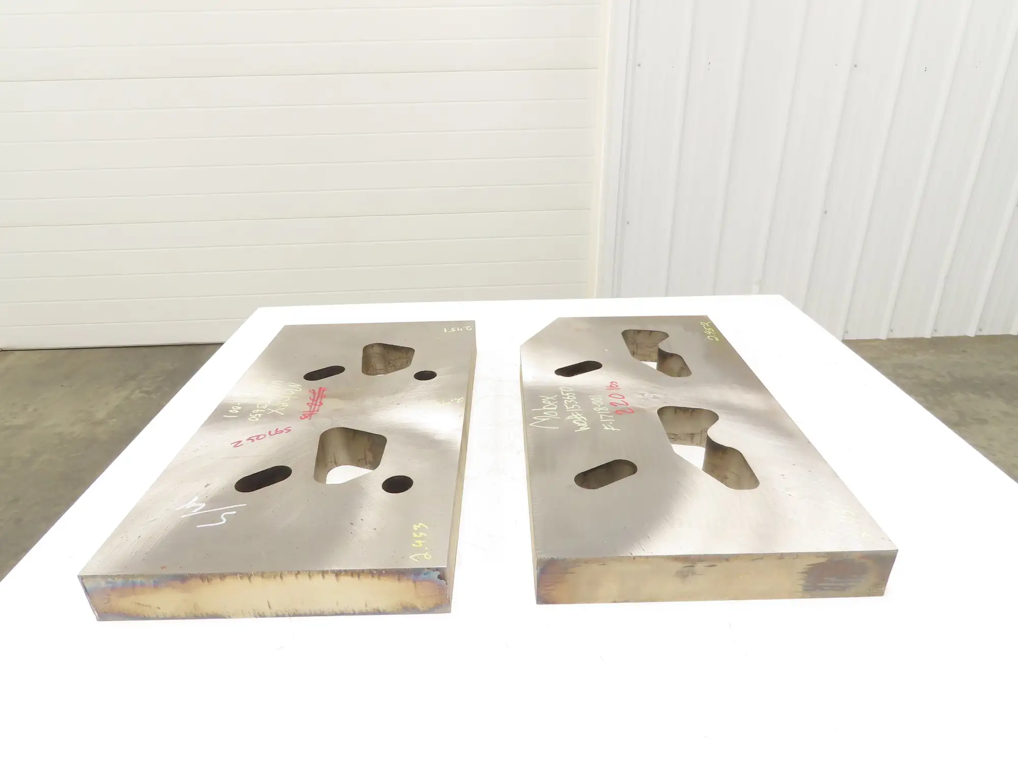 Mild Carbon Steel Flat Ground Stock 2-7/16" x 14-1/4"x 26"  Lot of 2pcs