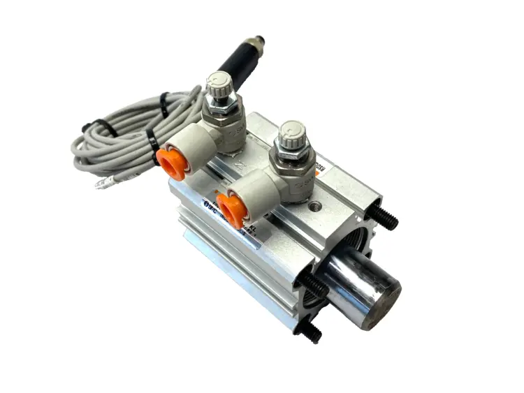 Used SMC Pneumatic Cylinder Stopper 32mm Bore 20mm Stroke Pneumatic Cylinders Michigan US | Maverick Industrial Sales #1419217