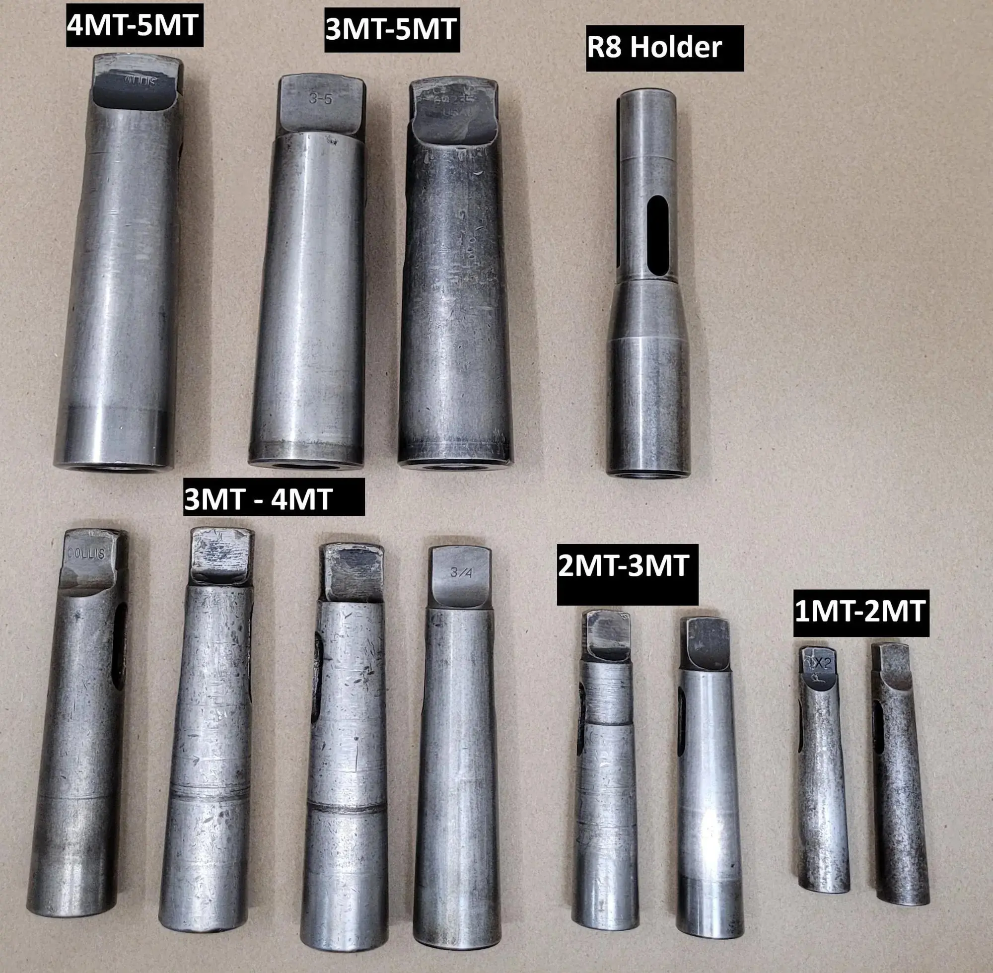Used UNSPECIFIED MORSE TAPER SLEEVE SET Arbors & Adapters Kentucky US | Aucto #1308155