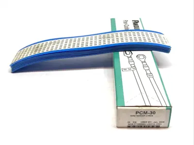 New | in-Stock Panduit Pan-Code Wire Marker Cards BOX OF 13 CARDS Blank Label Michigan US | Maverick Industrial Sales #1392504