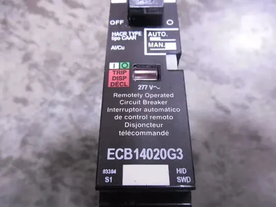 Square D ECB14020G3 Powerlink Circuit Breaker 20 Amps 277VAC Used