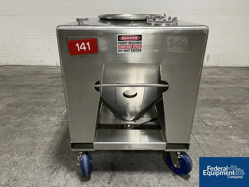 USED TOTE Systems 48" x 42" x 10"  Tote Systems Stainless Steel Transfer Bins