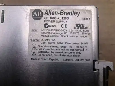 Allen-Bradley 1606-XL120D Ser A Switching Power Supply 24VDC 100-120/200-240VAC