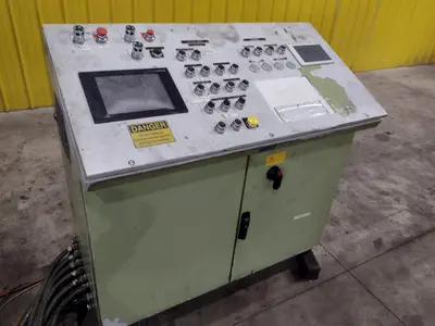 18” X .175”  X 8,000 LBS CWP MODEL #SFAC4-20 SPACE-SAVER AUTOMATIC DOUBLE END SERVO COIL FEED LINE: STOCK #22215