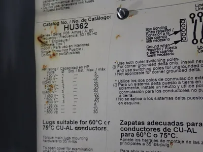 Used SQUARE D HU362 Disconnects Ohio US | HGR 24 #801812