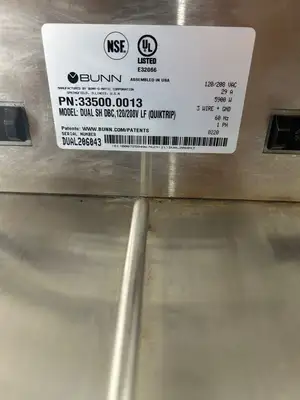 Bunn Dual SH DBC Coffee Brewer Refurbished & Working!