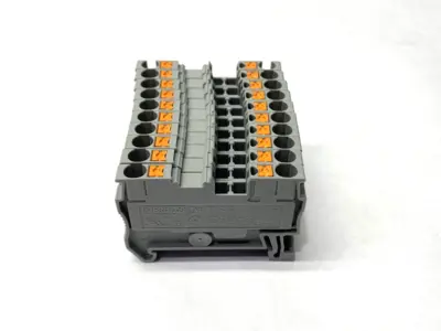 USED PHOENIX CONTACT PT 2,5 FEED-THROUGH TERMINAL BLOCK LOT OF 10