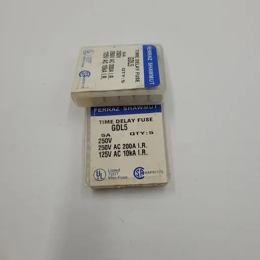 New | in-Stock FERRAZ SHAWMUT FERRAZ SHAWMUT TIME DELAY FUSE GDL5 Fuses | ND Industrial Surplus #1221996