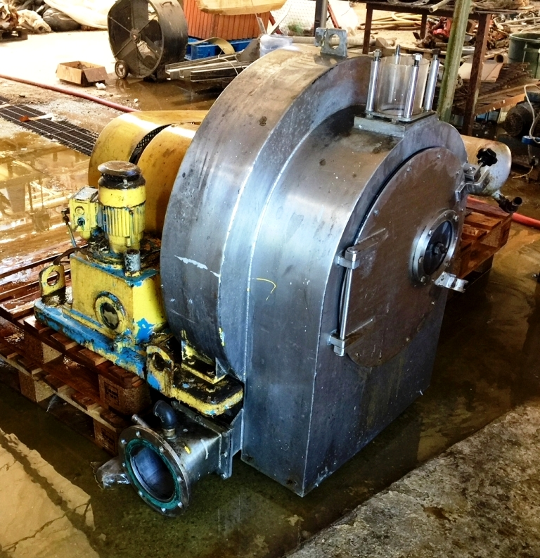 Siebtechnik Tema H-400 Conturbex worm/screen centrifuge, 316SS.
