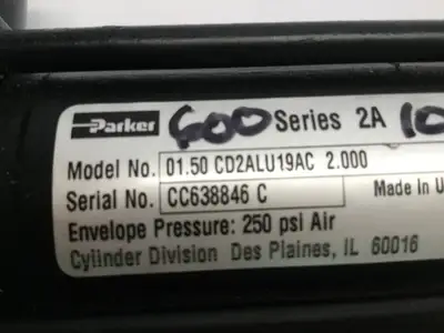 NEW PARKER PNEUMATIC AIR CYLINDER 250 PSI AIR