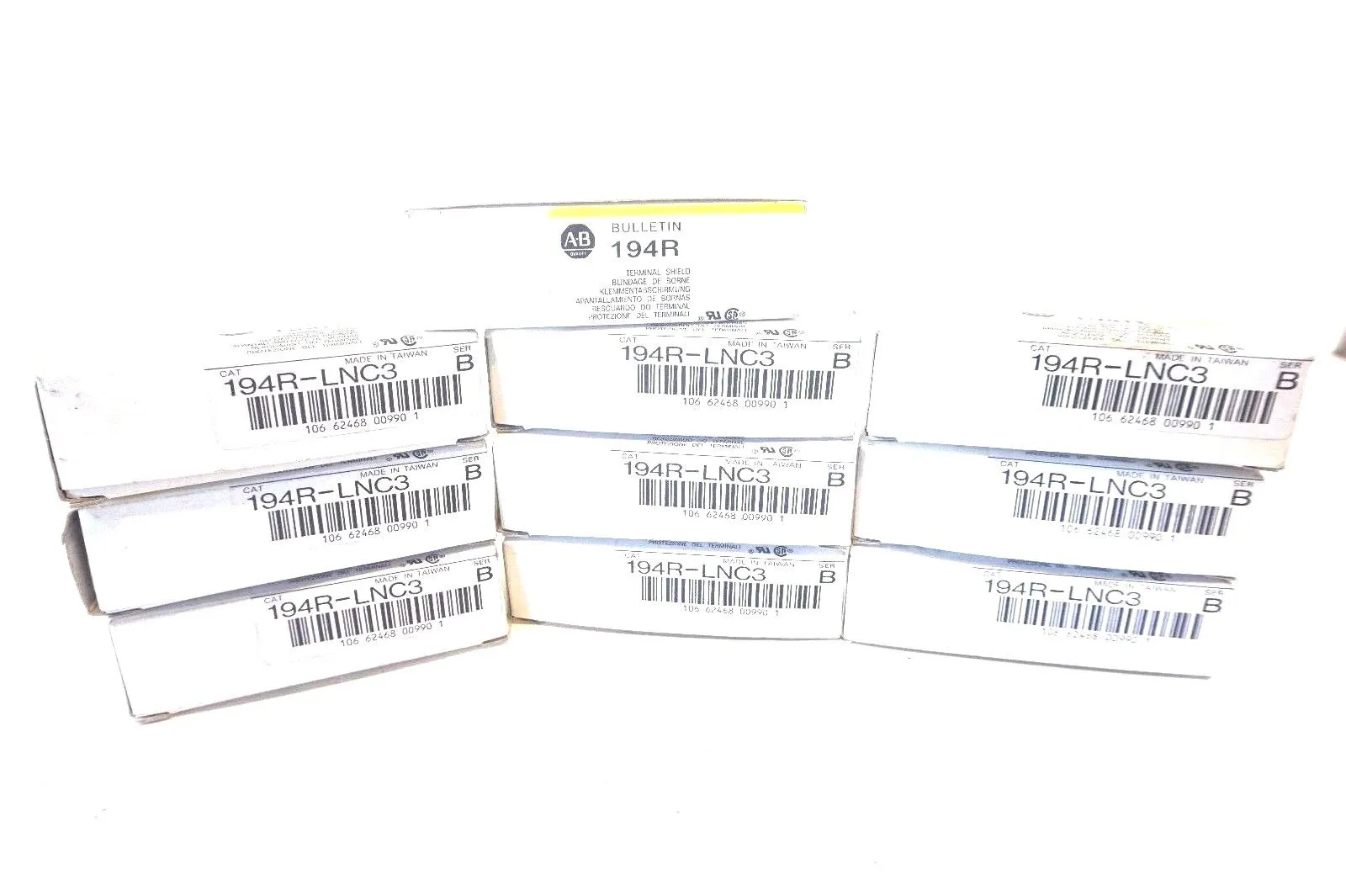 10 NEW ALLEN BRADLEY 194R-LNC3 TERMINAL SHIELD SER.B 194RLNC3