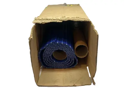 New | in-Stock Intralox Acetal Blue Conveyor Belt 23-1/4" W x 110" L w/ Manual Conveyor Parts Michigan US | Maverick Industrial Sales #1398213
