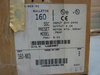 NEW ALLEN BRADLEY 160-NX3 SER B