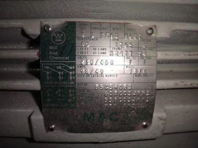 40 HP Westinghouse motor w/ Abex Denison model T6C 022 1R01 A5