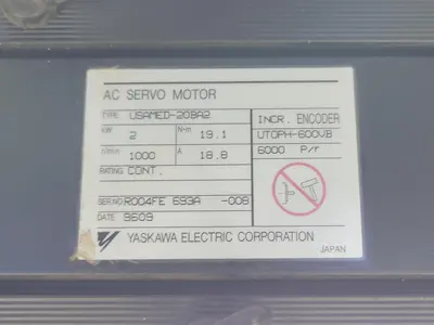 Used YASKAWA USAMED-20BA2 Motors (misc) British Columbia CA | Lenmark #247706