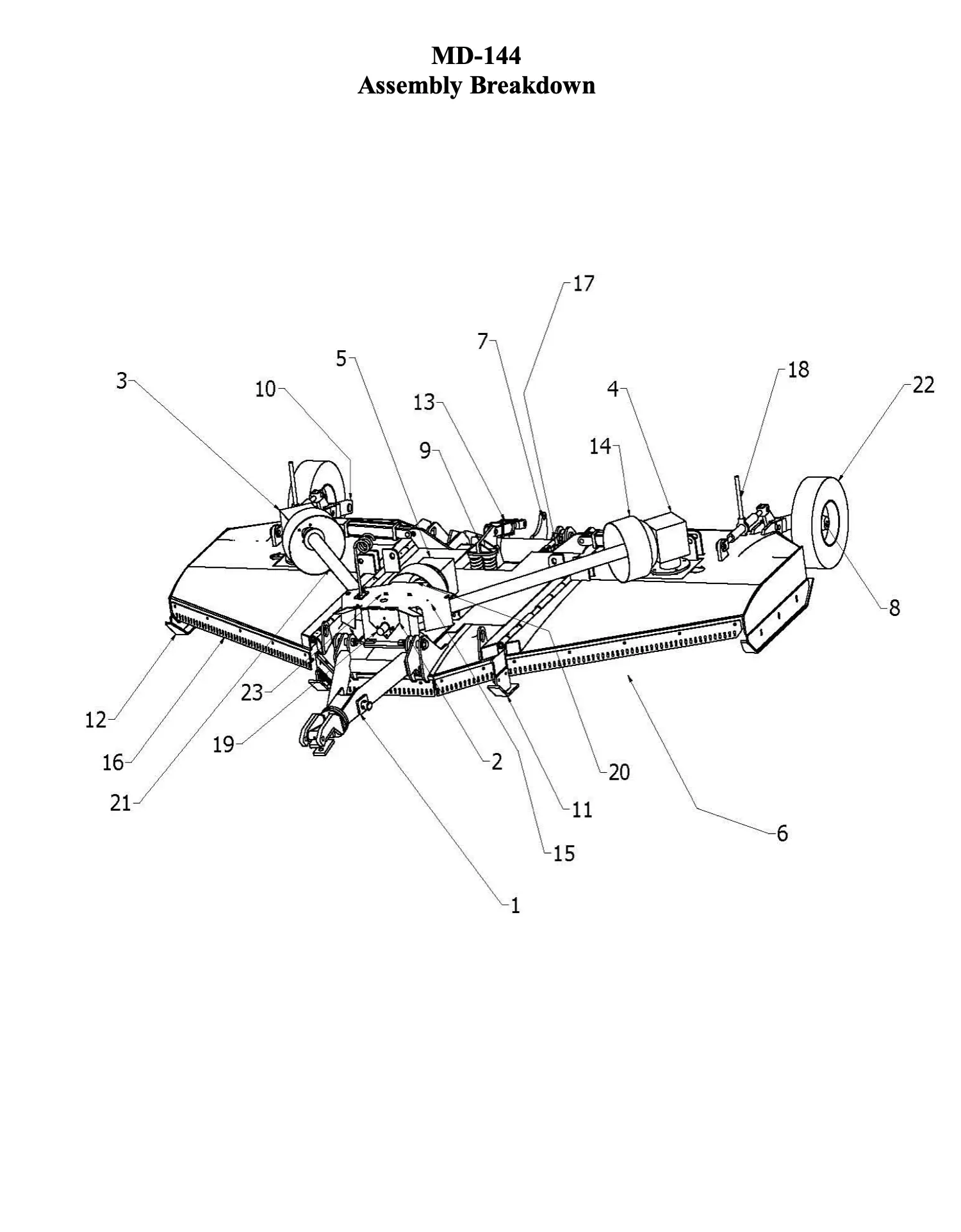 MD-144 Assembly Breakdown
