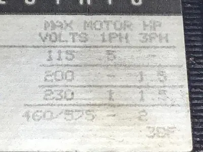 USED GENERAL ELECTRIC (G.E.) CR306A0