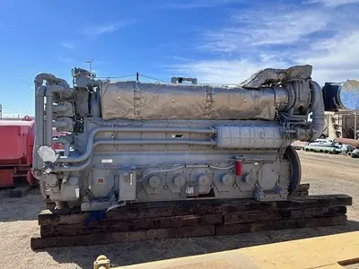 CAT G3608 / Ariel Model JGC-4 Two Stage Compressor - Cylinder Sizes 14.125" x 14.125" x 8.375" x 8.375" Less Engine
