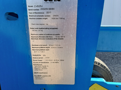 Used 2017 Genie Z-45/25J DC Articulating Boom Lifts Texas US | Stack Equipment #1362060