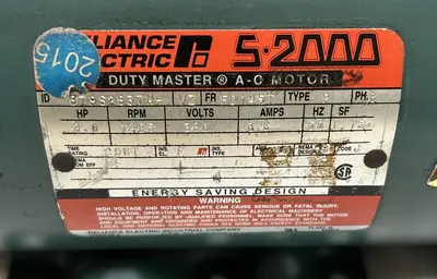 USED RELIANCE ELECTRIC B79S2637M