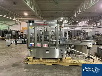 USED Quadrel Quadrel Wrap Around Labeler, Model Rotary