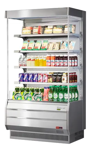 Turbo Air TOM-40S-N 39" Vertical Open Air Cooler w/ (5) Levels, 115v/1ph