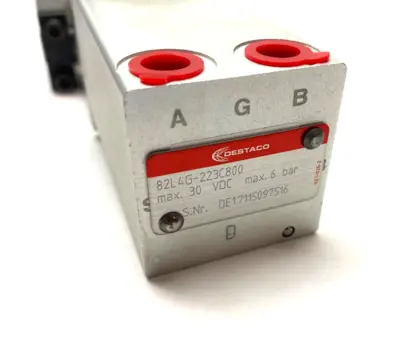 USED DESTACO PNEUMATIC CLAMPING MODULE 30VDC 6BAR MAX