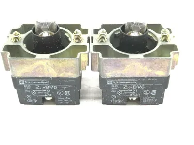2 TELEMECANIQUE ZB2-BV6 PILOT LIGHT MODULE ZVB-6 ZB2BV6